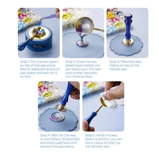 Wax Seal Stamp Head - Crystal Lil