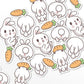 Cute Bunny | Sticker Set