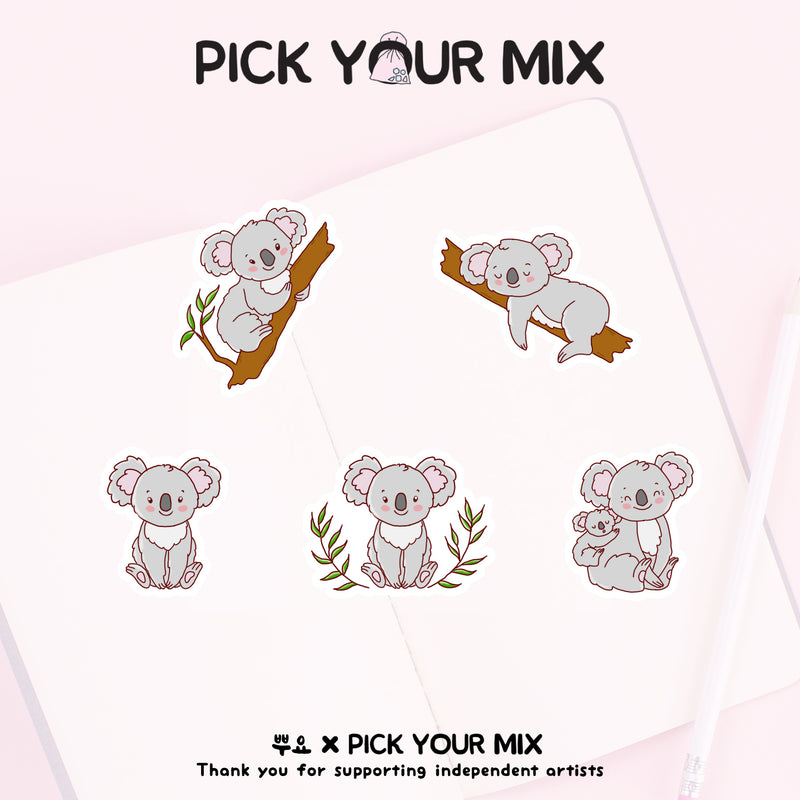 Cute Koala | Sticker Flake (set of 10)