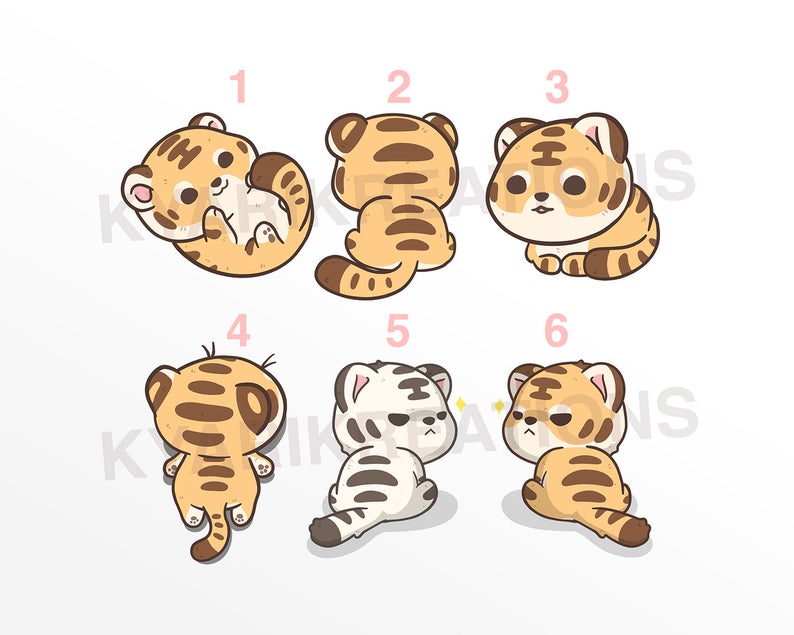 Cute Tiger | Stickers