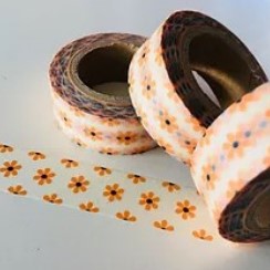 Dainty Orange Daisy | Washi