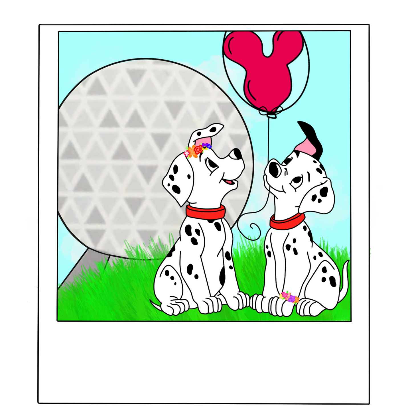 Dalmatian Polaroid | Vinyl Sticker