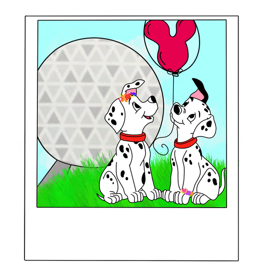 Dalmatian Polaroid | Vinyl Sticker