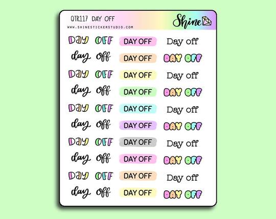 Day Off | Sticker Sheet