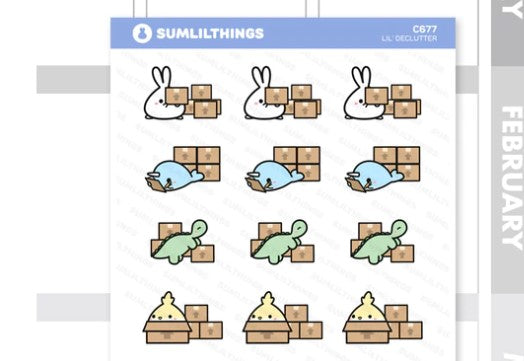 Lil' Declutter | Sticker Sheet