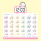 Digital Clocks | Sticker Sheet