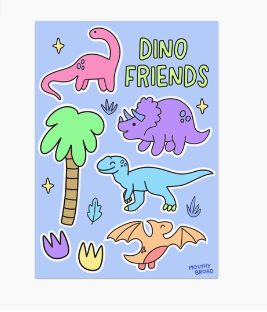 Dino Friends | Sticker Sheet