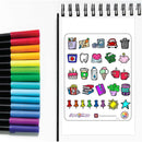 Doodle Sampler | Sticker Sheet