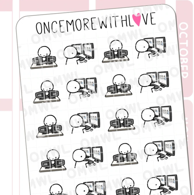 Dual Monitors | Sticker Sheet