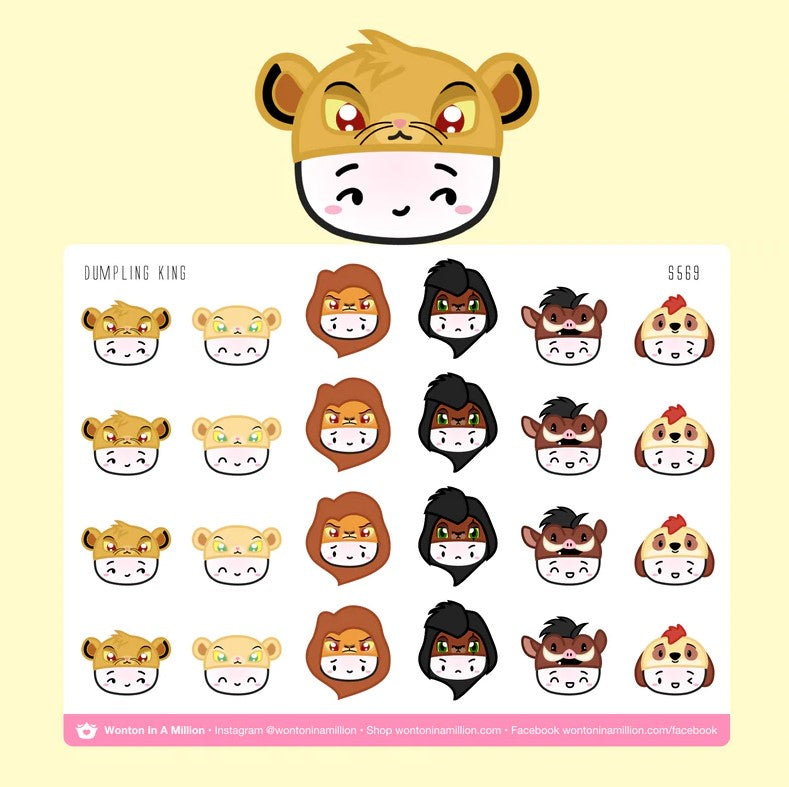 Dumpling King | Sticker Sheet
