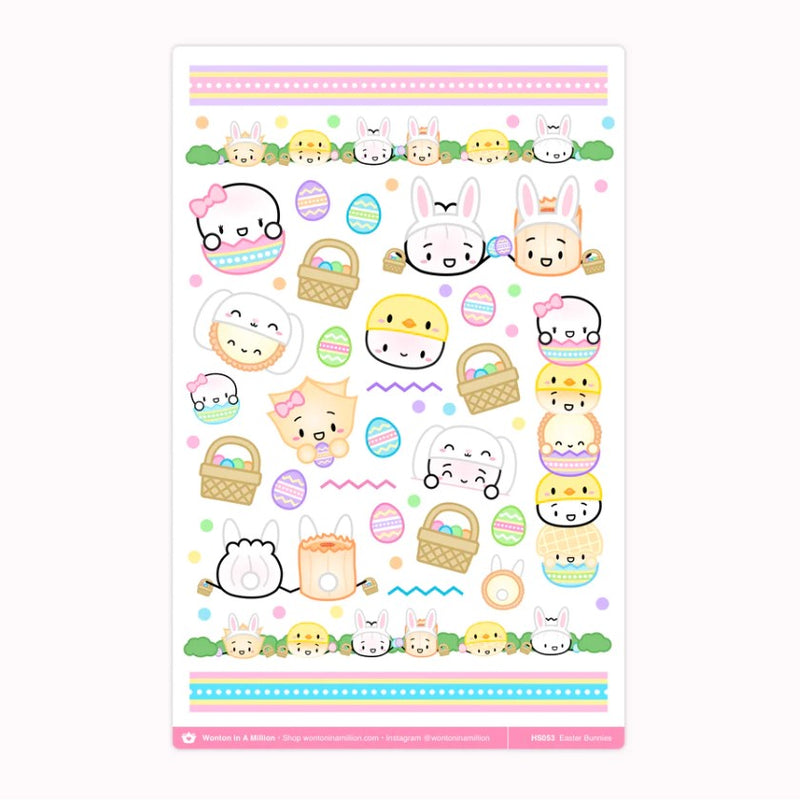 Easter Bunnies | Washi Sticker Sheet