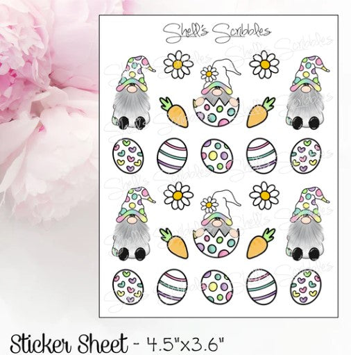 Easter Egg Gnome | Sticker Sheet