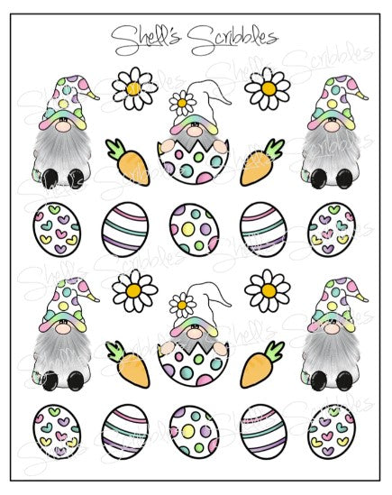 Easter Egg Gnome | Sticker Sheet