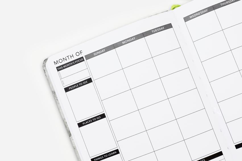 Elegant Marble - Weekly - Undated | Planner