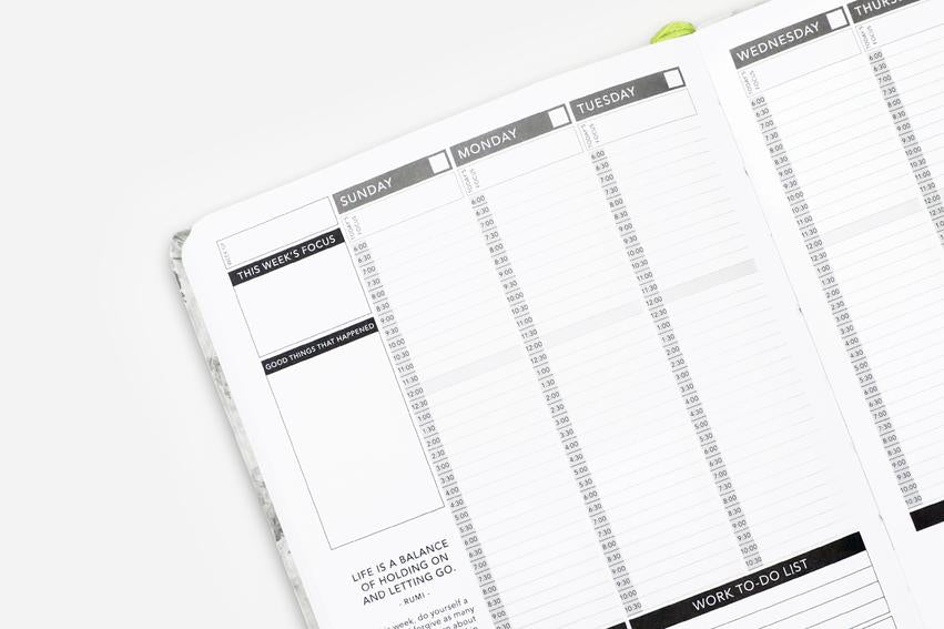 Elegant Marble - Weekly - Undated | Planner