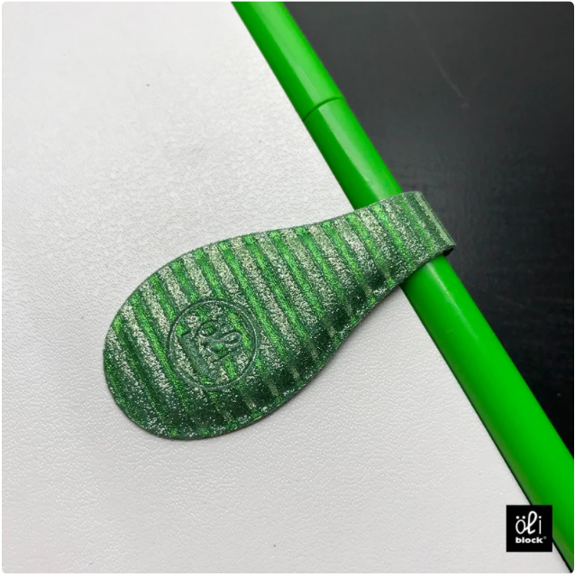 Shimmer Stripe - Emerald | Magnetic OliClip