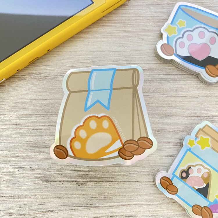 Energy Beans - Pawffee Shop | Vinyl Sticker