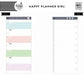 Classic Weekly Meal Planner - Half Sheets - Daydreamer