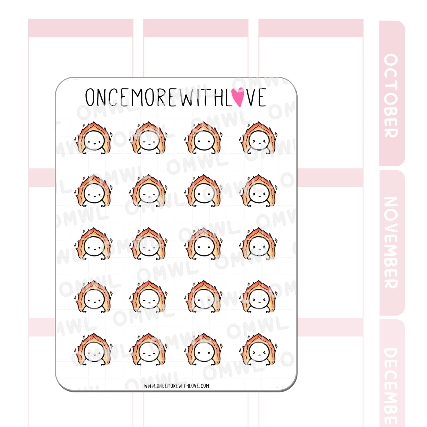 Fire This Is Fine | Sticker Sheet