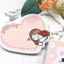 Flower Heart Shaped Sunny | Notepad