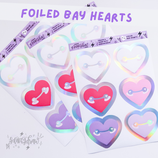 Bay Heart | Foiled Stickers