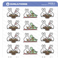 Food with Lil' Friends | Sticker Sheet