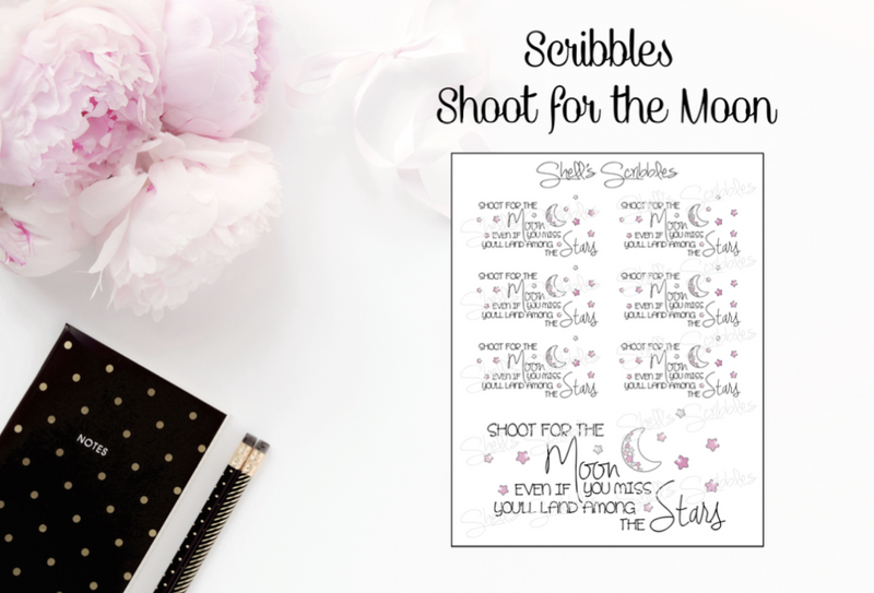 Shoot For The Moon | Sticker Sheet