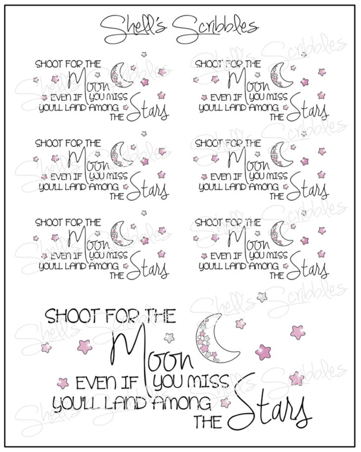 Shoot For The Moon | Sticker Sheet