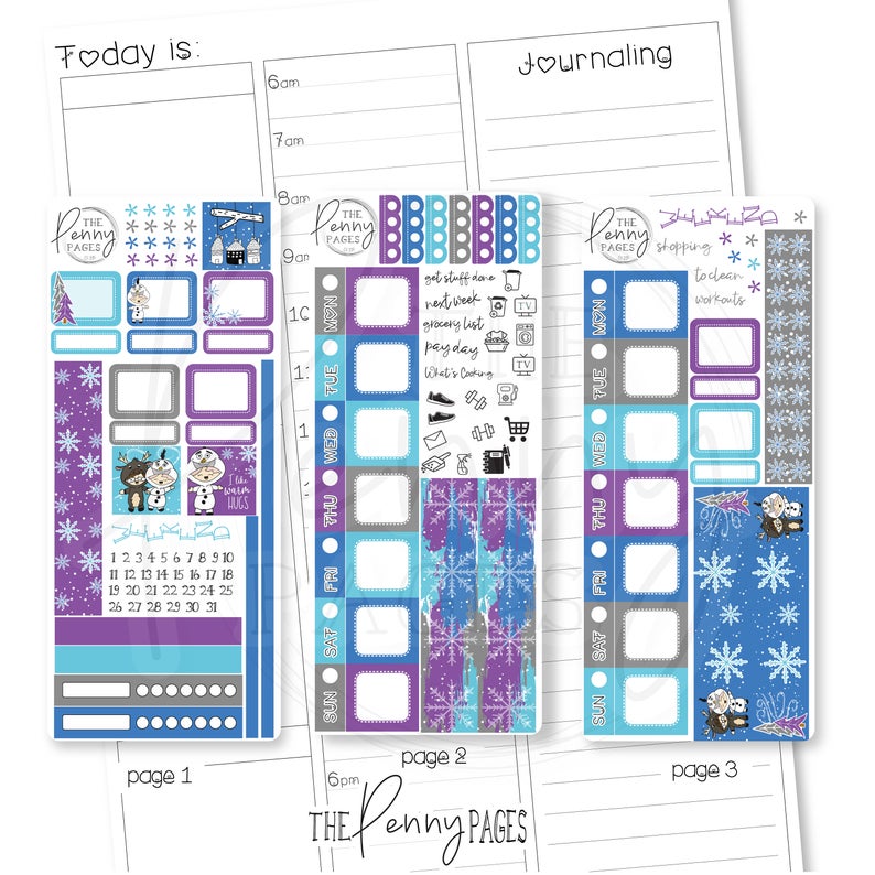 Frozen Snowflakes | Hobonichi Weeks Kit
