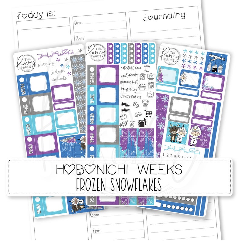 Frozen Snowflakes | Hobonichi Weeks Kit