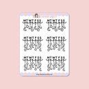 Galaxy Banner | Sticker Sheet