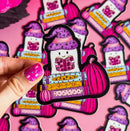 Halloween Ghost on a Book Stack | Vinyl Sticker