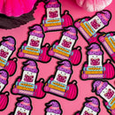 Halloween Ghost on a Book Stack | Vinyl Sticker