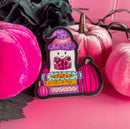 Halloween Ghost on a Book Stack | Vinyl Sticker