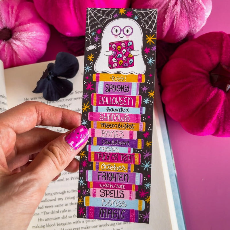 Ghost Book Stack | Bookmark