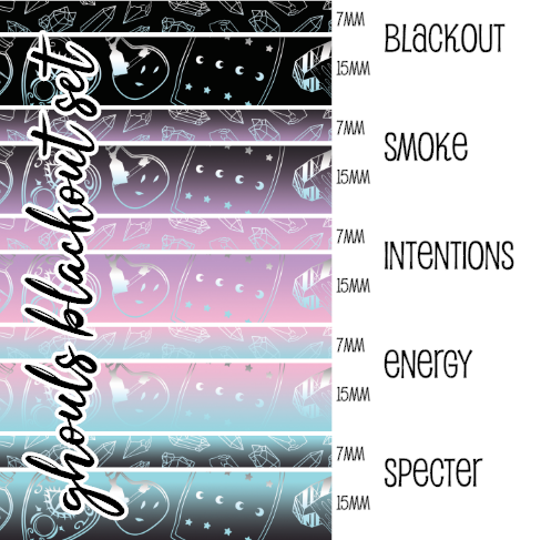 Ghouls Blackout Foiled | Washi