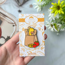 Giraffe Groceries | Enamel Pin