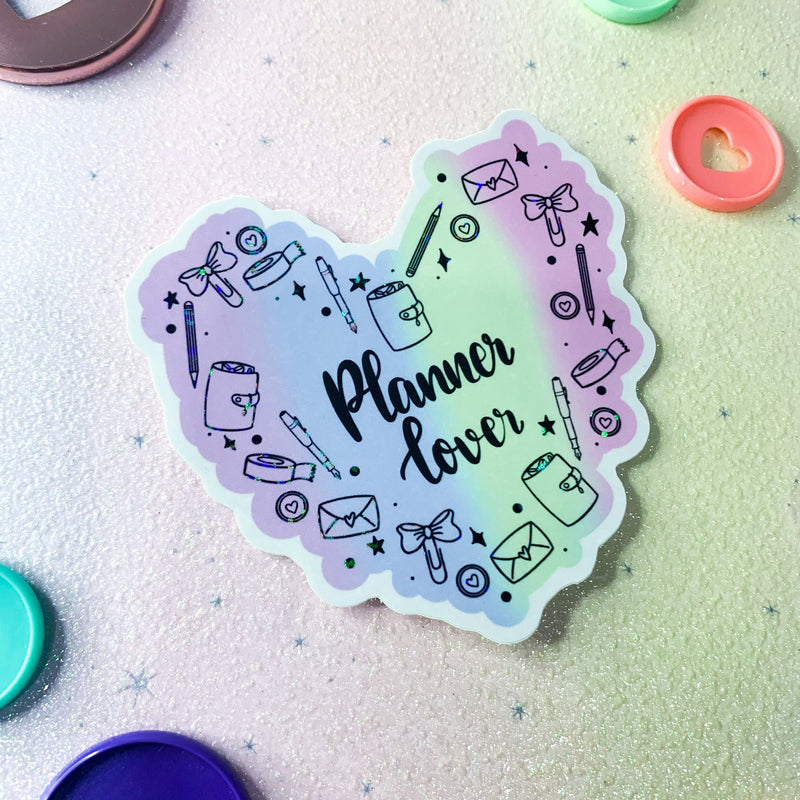 Glitter Planner Lover - Vinyl Sticker