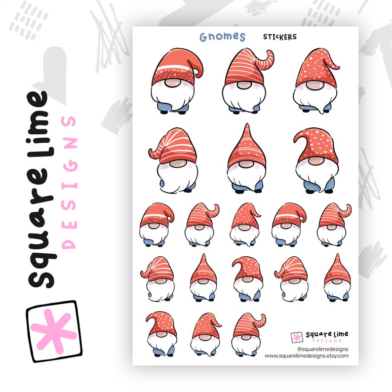 Gnomes  | Sticker Sheet