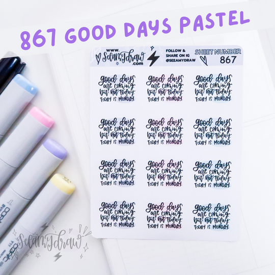 Good Days Pastel | Sticker Sheet