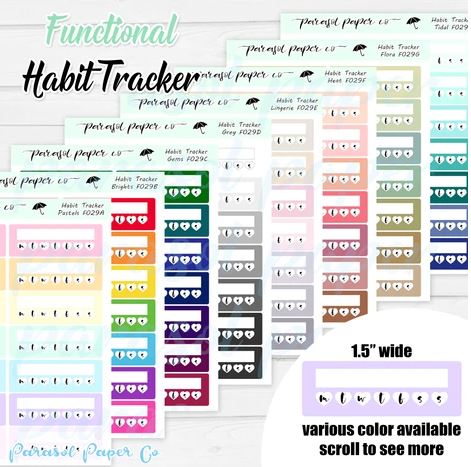 Habit Trackers | Sticker Sheet