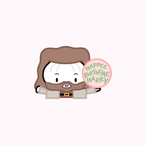 Hagao Potter - Happee Birthdae from Hagrid | Enamel Pin