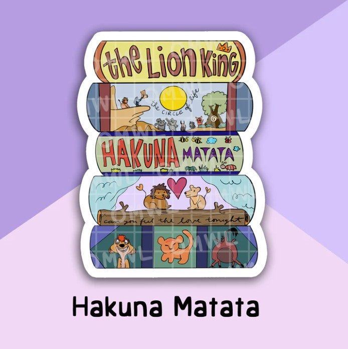 Bookish Hakuna Matata by Lyttlefingers | Vinyl Decal