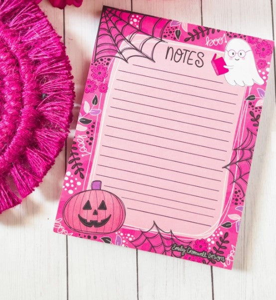 Halloween Bookworm | Notepad