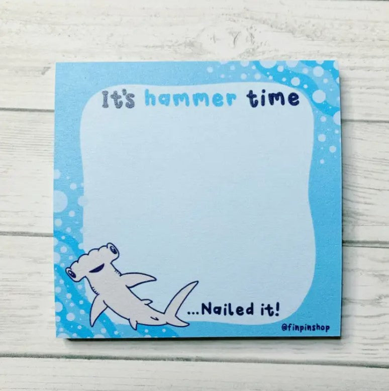 It's Hammer Time Shark | Sticky Notes