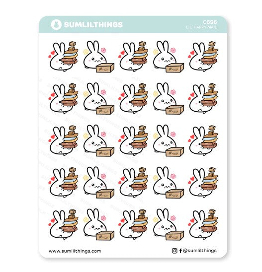 Lil' Happy Mail | Sticker Sheet