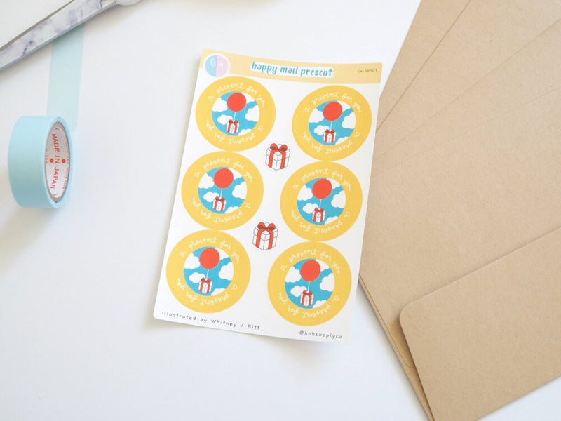 Happy Mail Present | Sticker Sheet