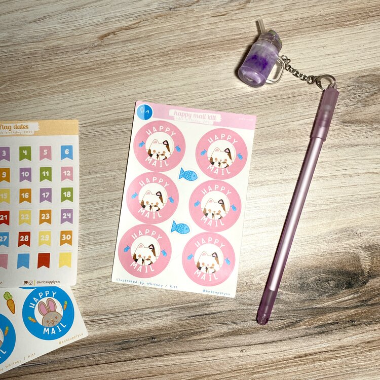 Happy Mail Kitt | Sticker Sheet