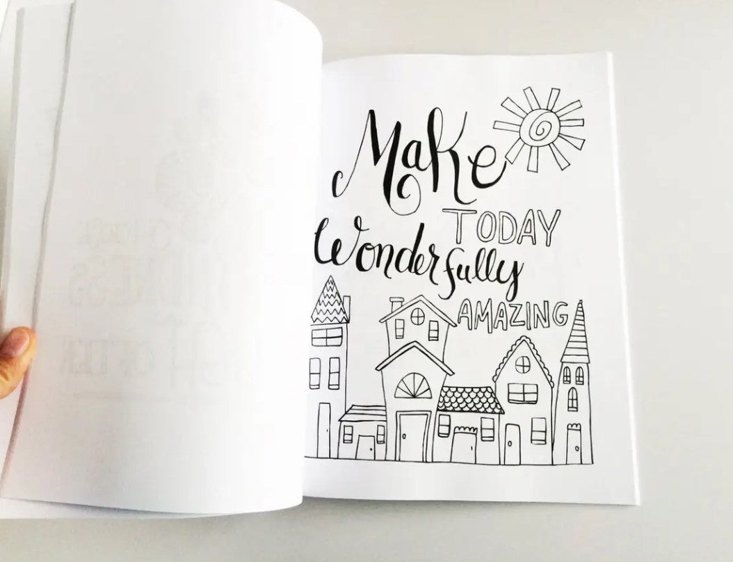 Happy Thoughts | Inspirational Colouring Book