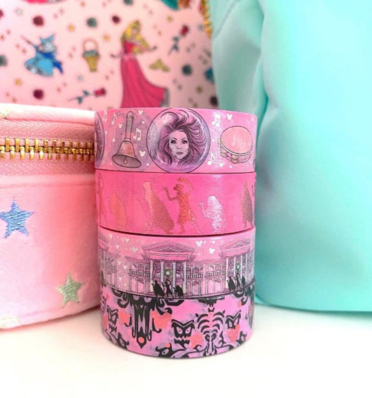 Pink Happy Haunts Bundle | Washi (set of 4)